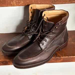 Johnston & Murphy Rich Brown Leather Men's Boots
